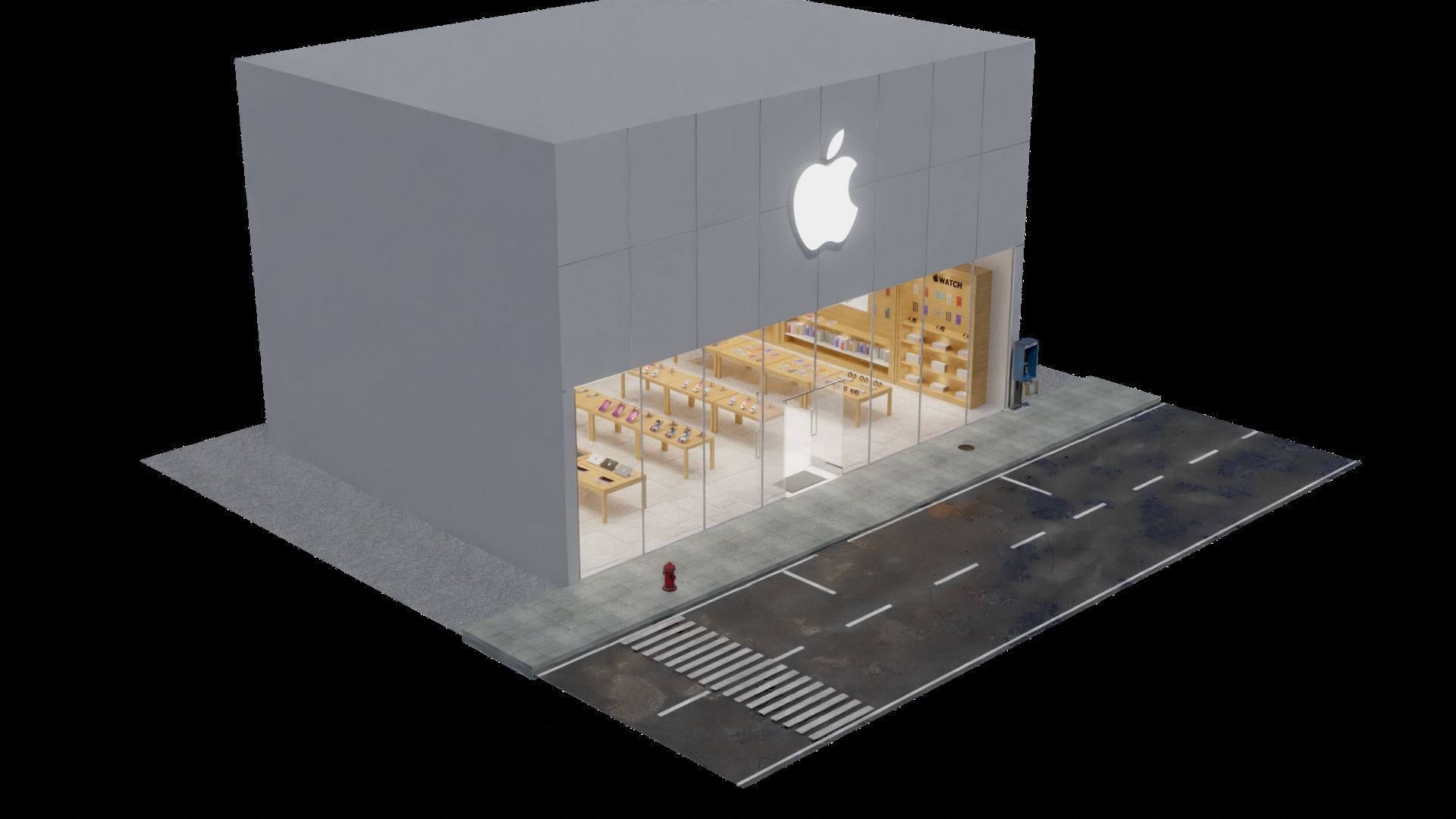 Apple Store 3D model_2
