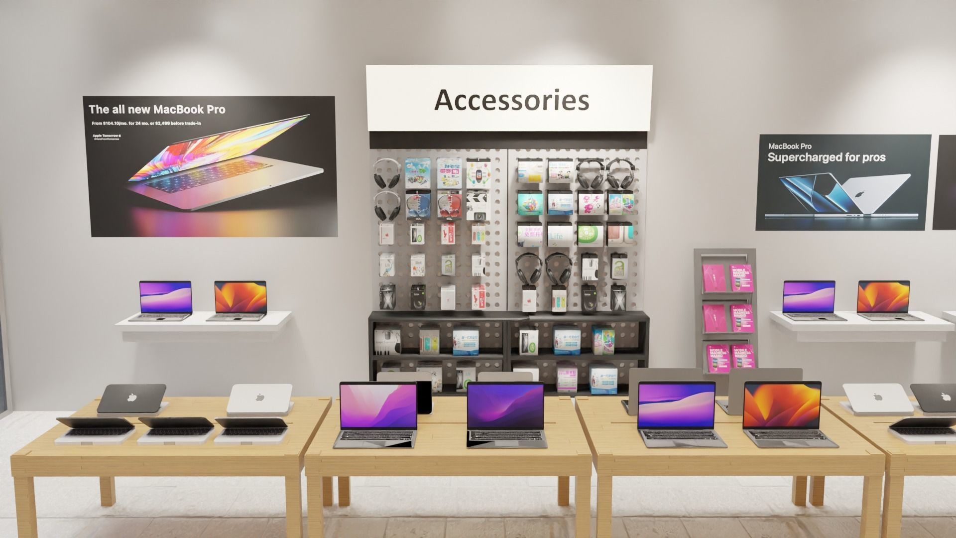 Apple Store 3D model_5