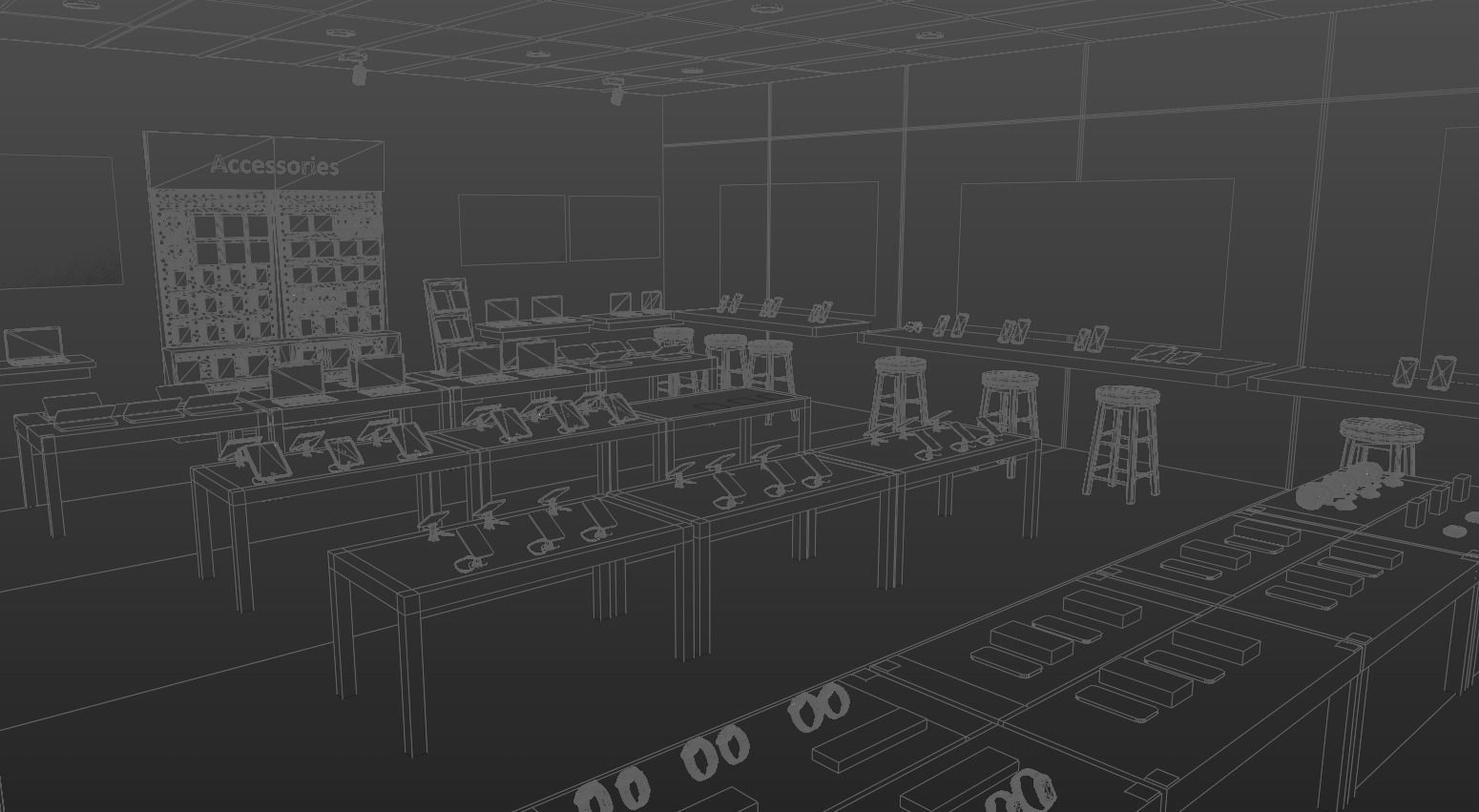 Apple Store 3D model_13