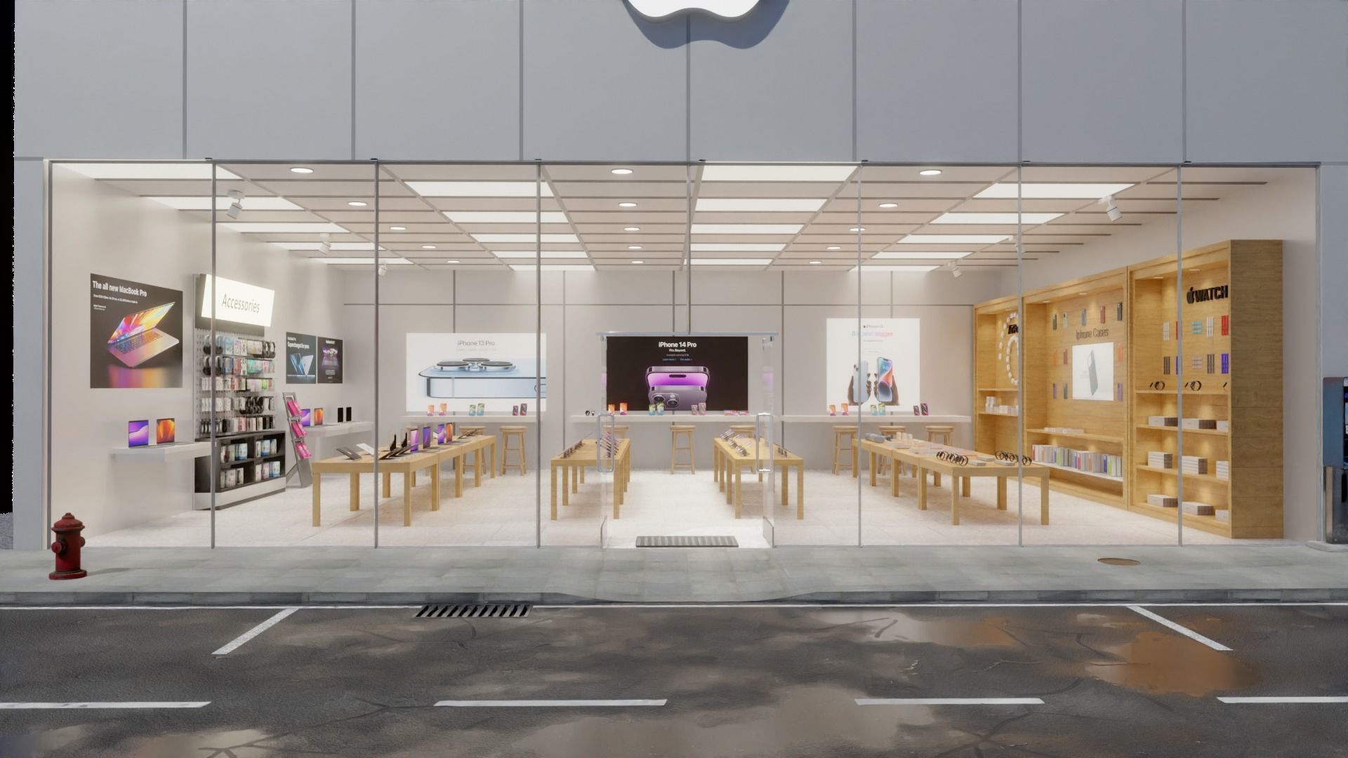 Apple Store 3D model_3