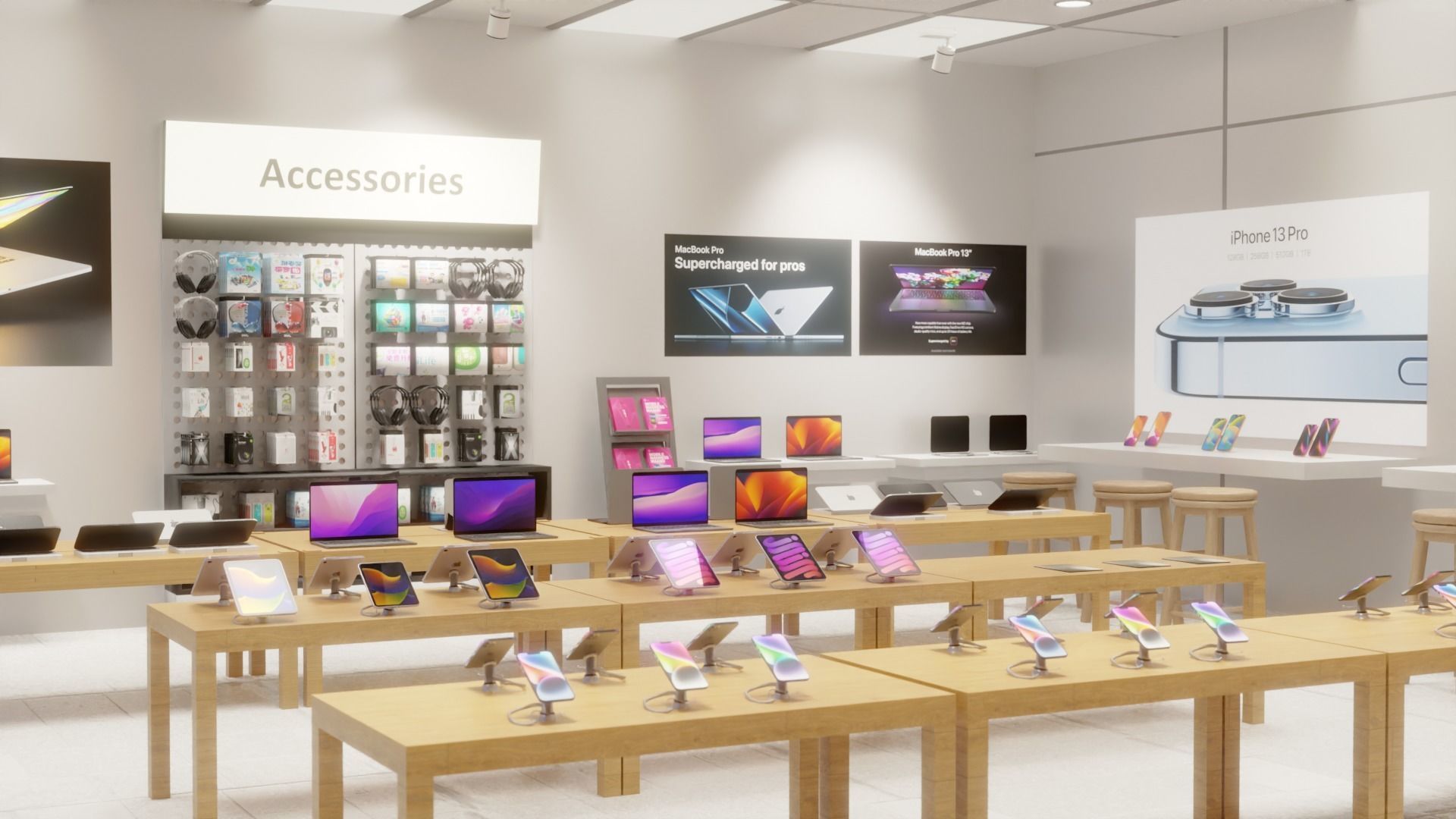 Apple Store 3D model_4
