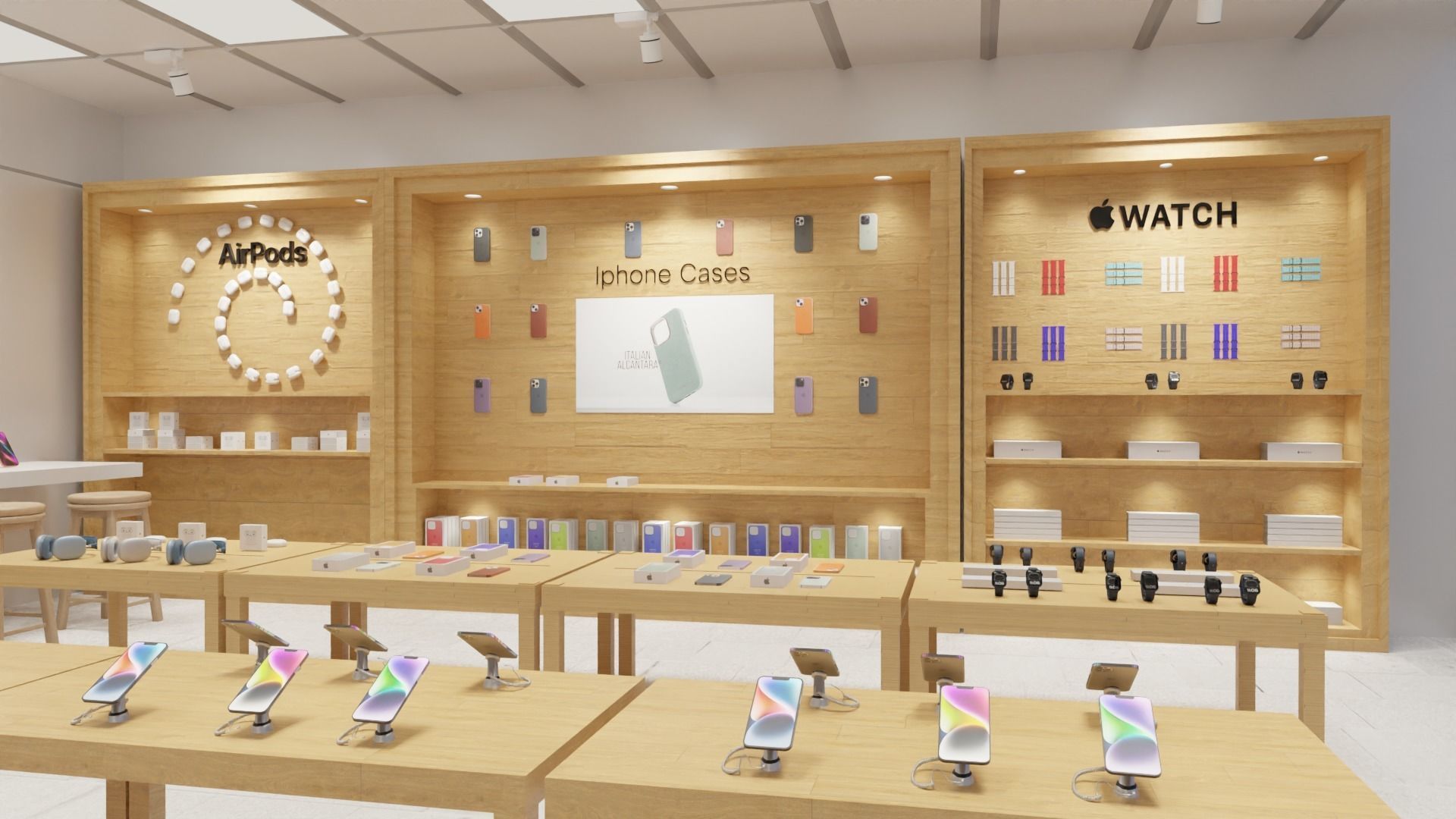 Apple Store 3D model_7