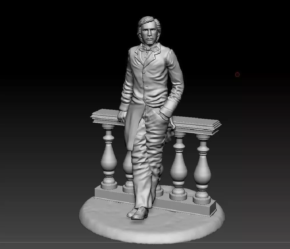 Russian writer poet Nikolai Leskov 3D print model_0