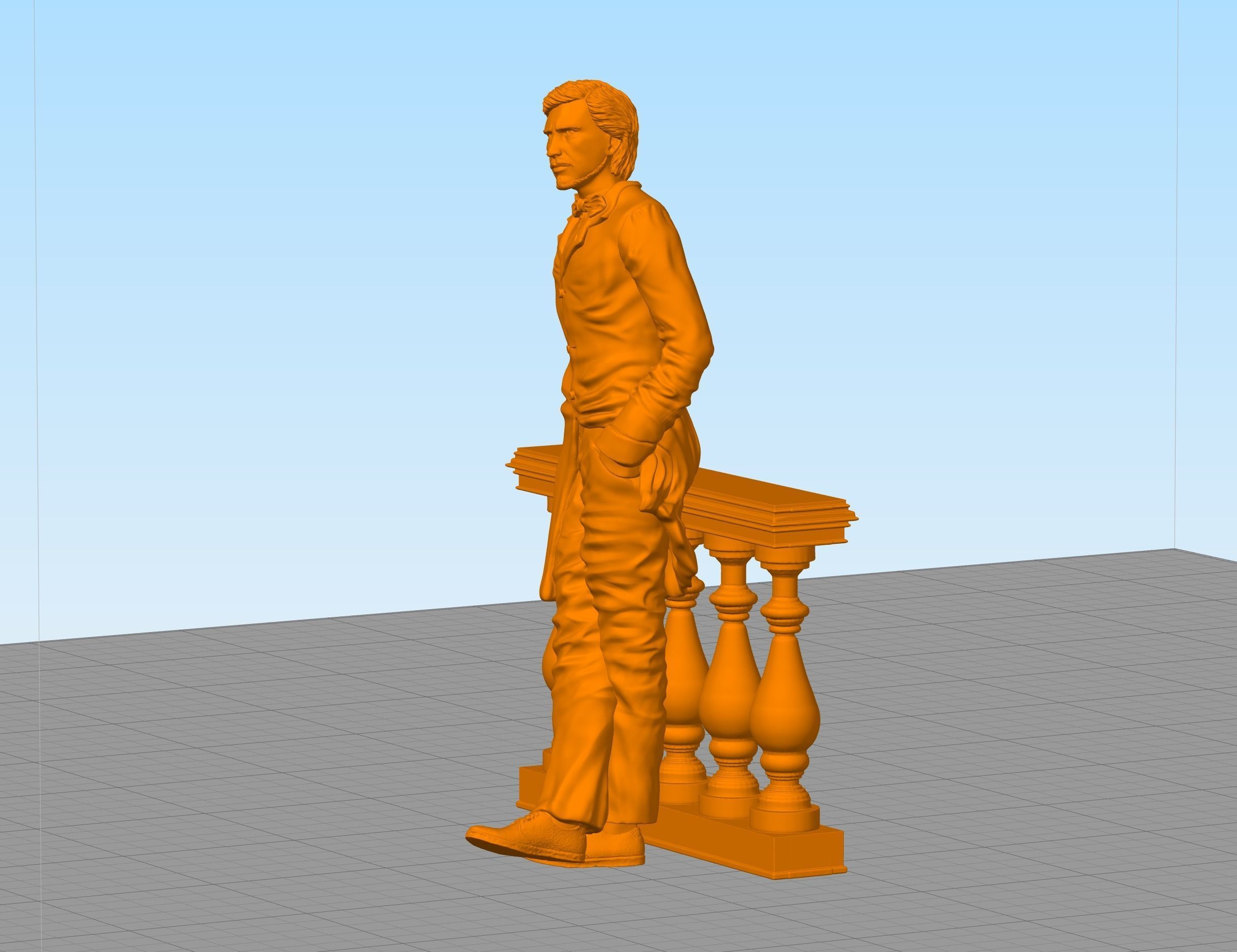 Russian writer poet Nikolai Leskov 3D print model_6