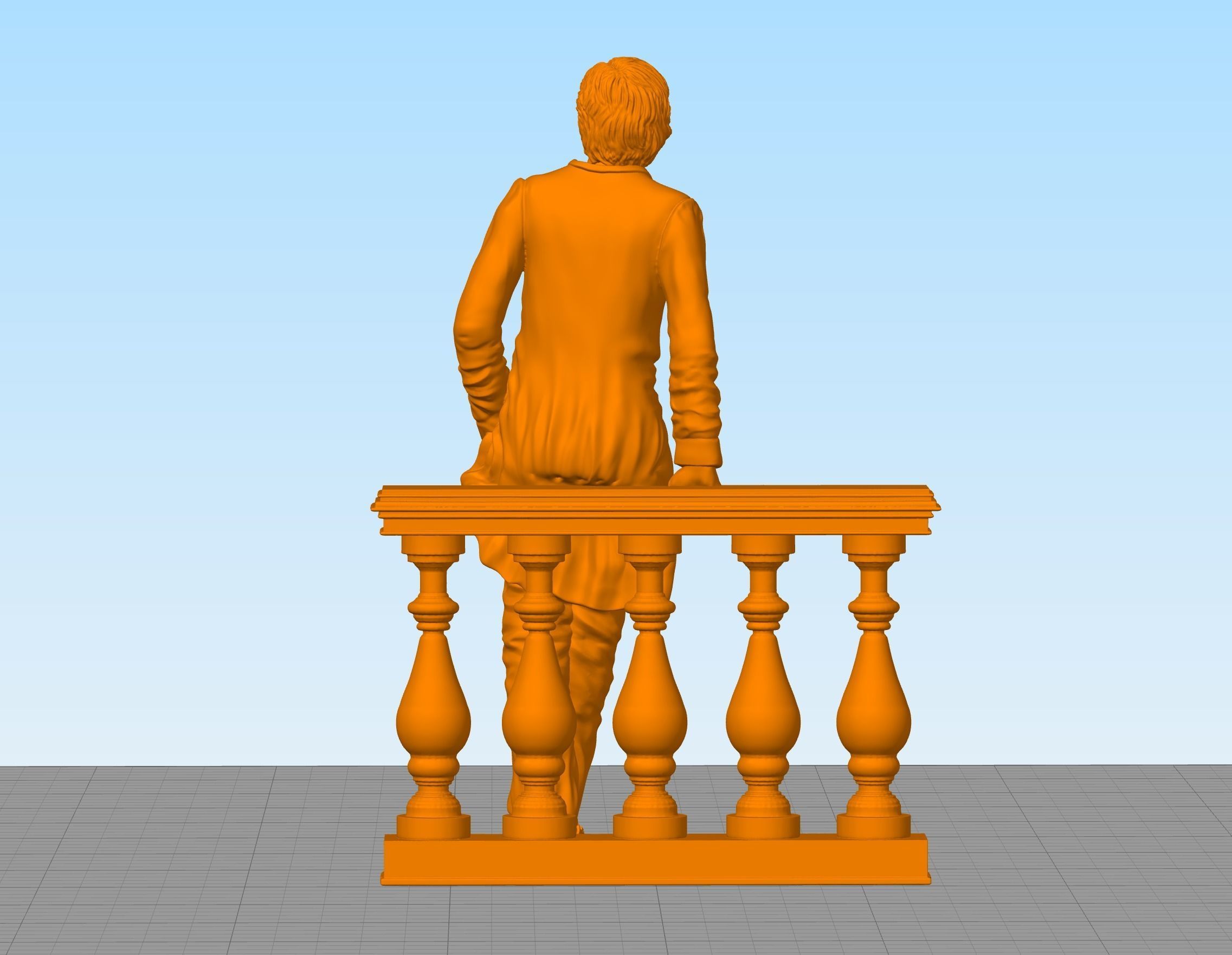 Russian writer poet Nikolai Leskov 3D print model_3