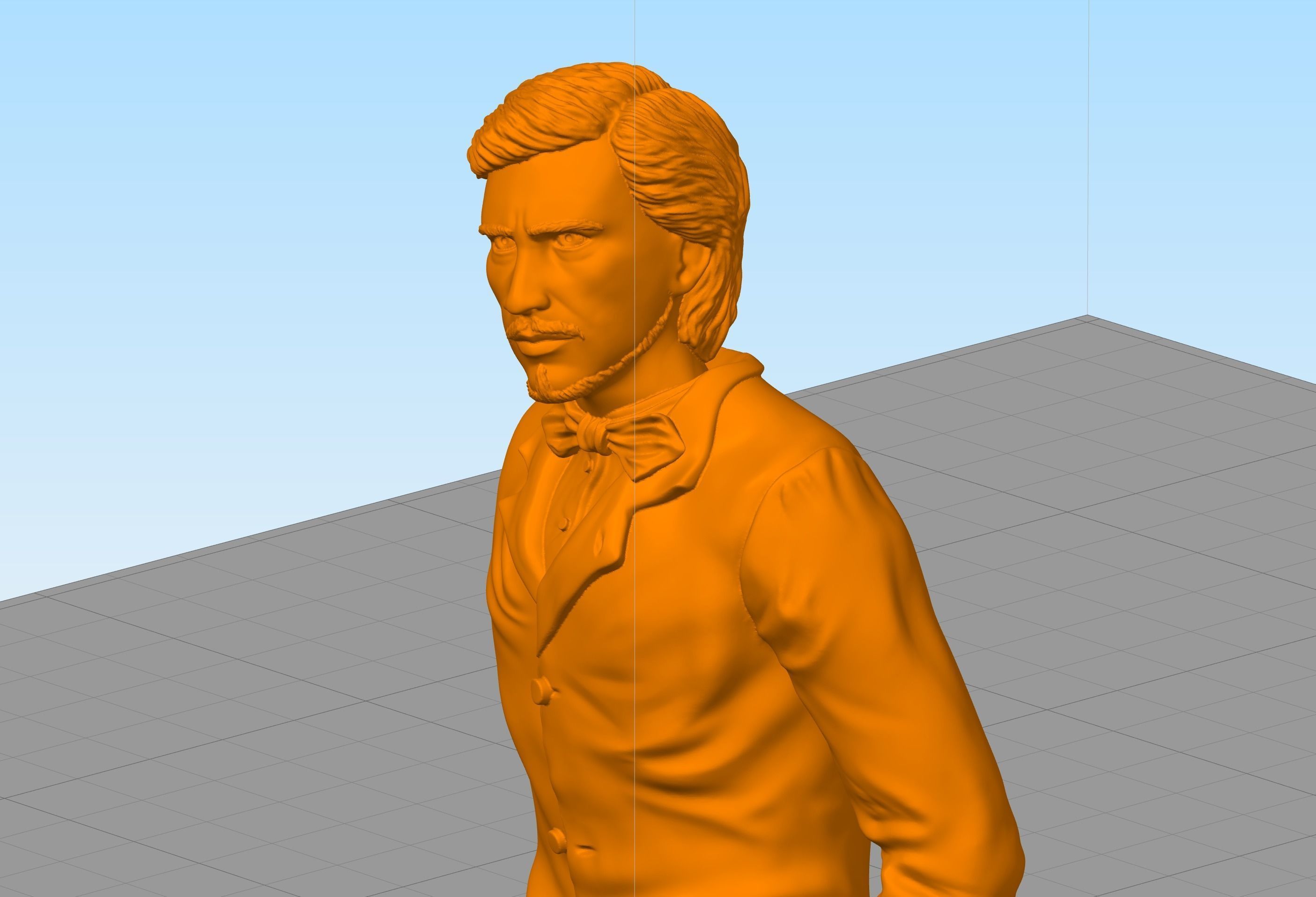Russian writer poet Nikolai Leskov 3D print model_8