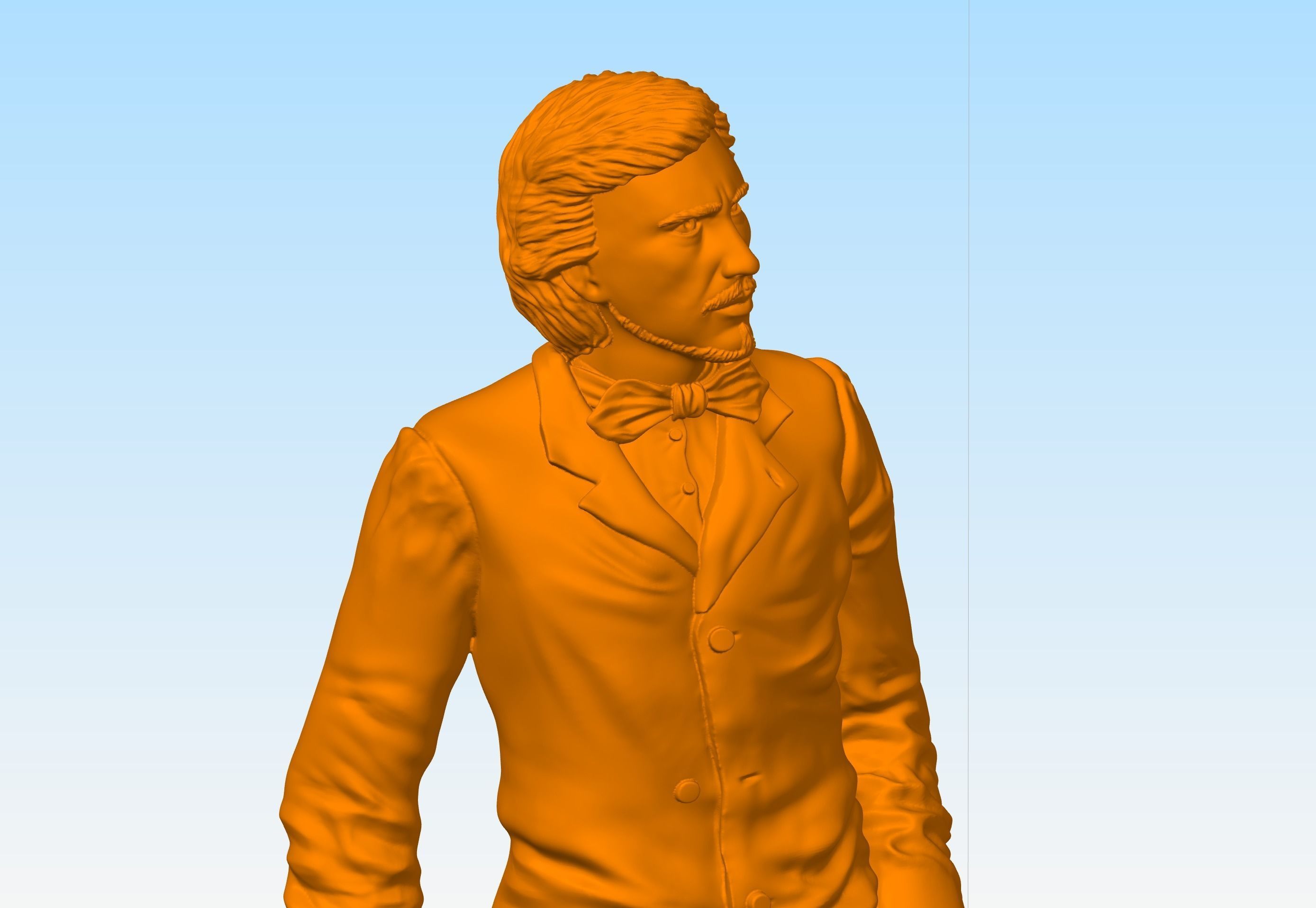 Russian writer poet Nikolai Leskov 3D print model_7