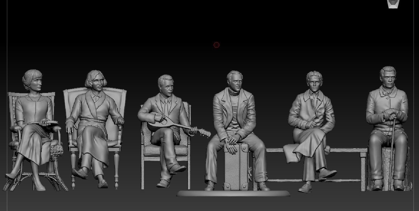 Russian writer poet Sasha Chorny 3D print model_7