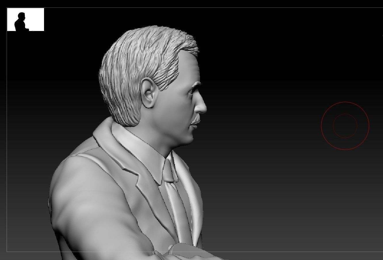 Russian writer poet Sasha Chorny 3D print model_5