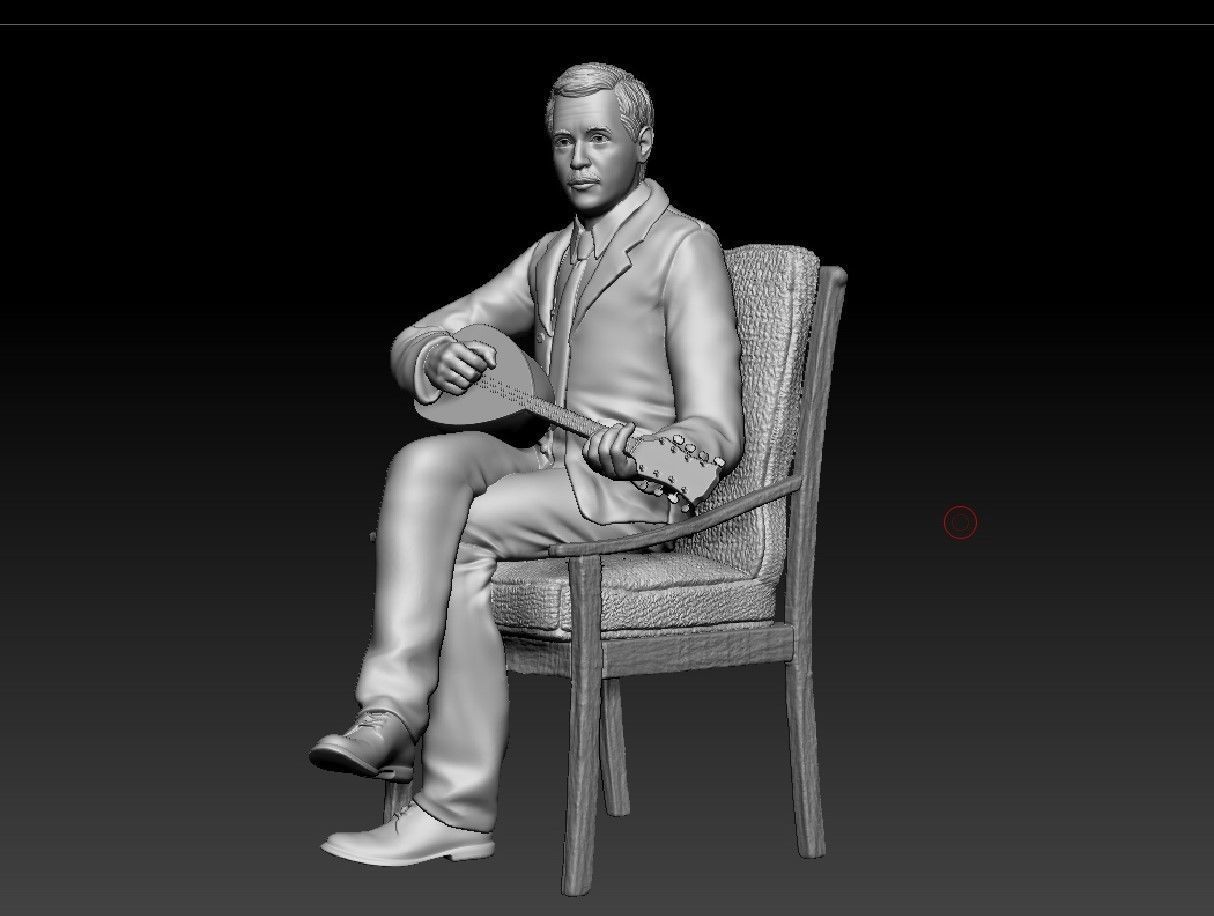 Russian writer poet Sasha Chorny 3D print model_1