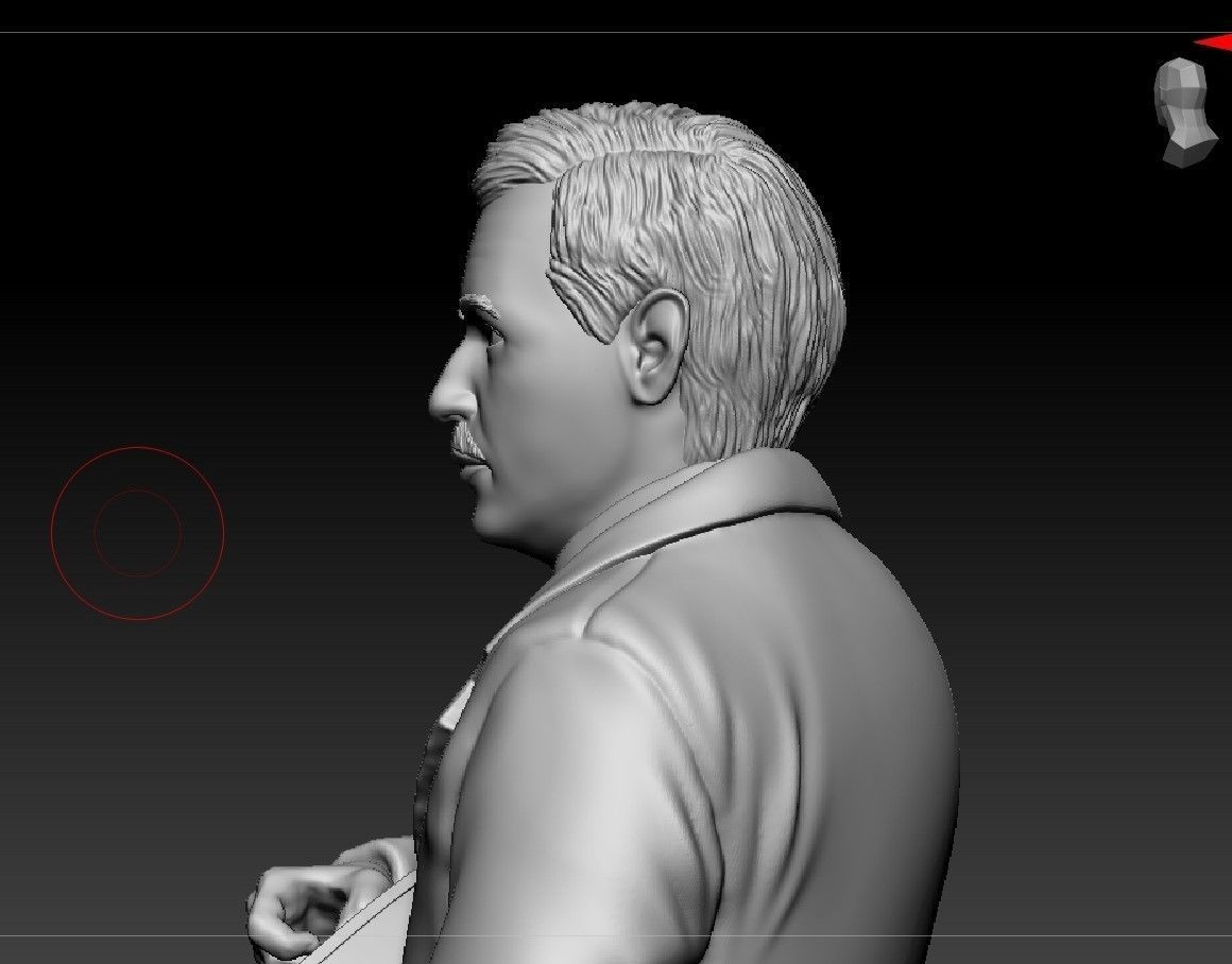 Russian writer poet Sasha Chorny 3D print model_6