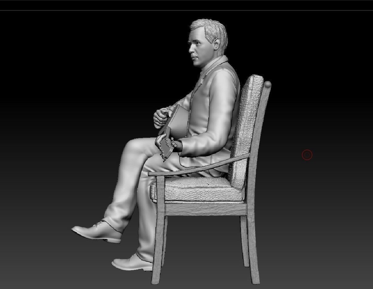Russian writer poet Sasha Chorny 3D print model_2
