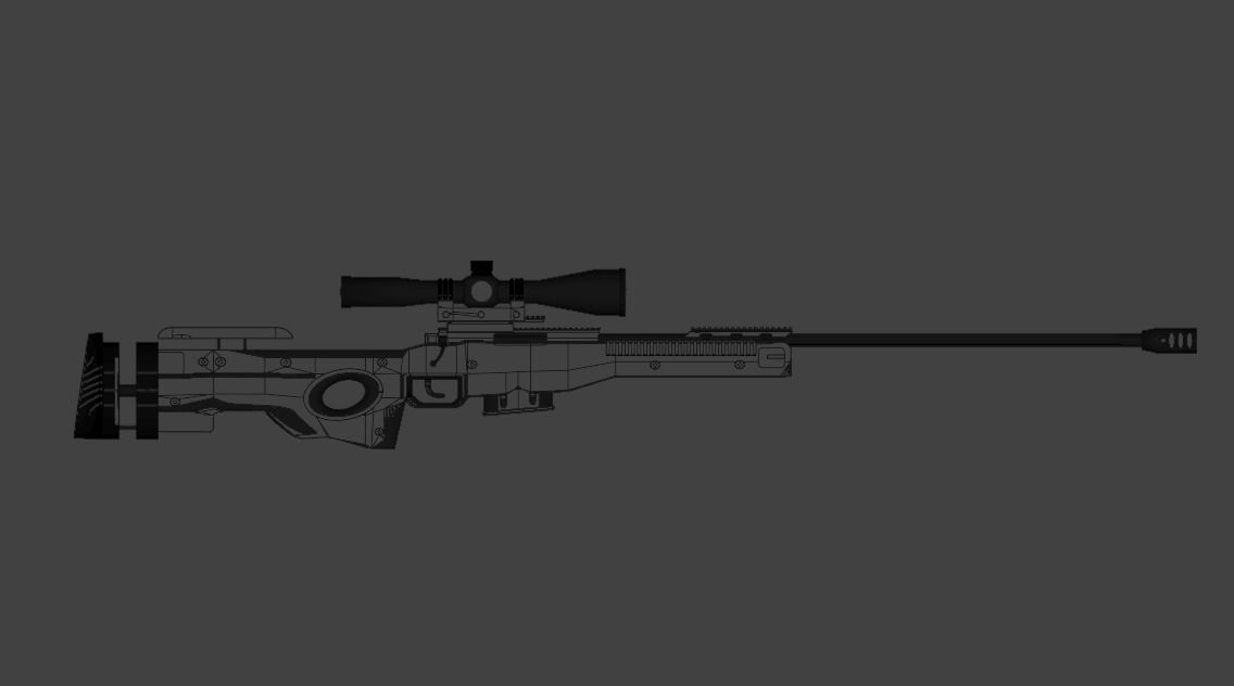 Accuracy International AWM 3d model 3D model_6