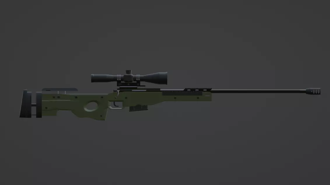 Accuracy International AWM 3d model 3D model_0