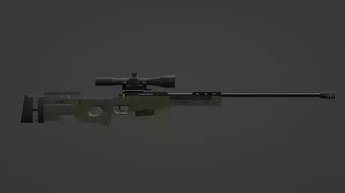Accuracy International AWM 3d model 3D model