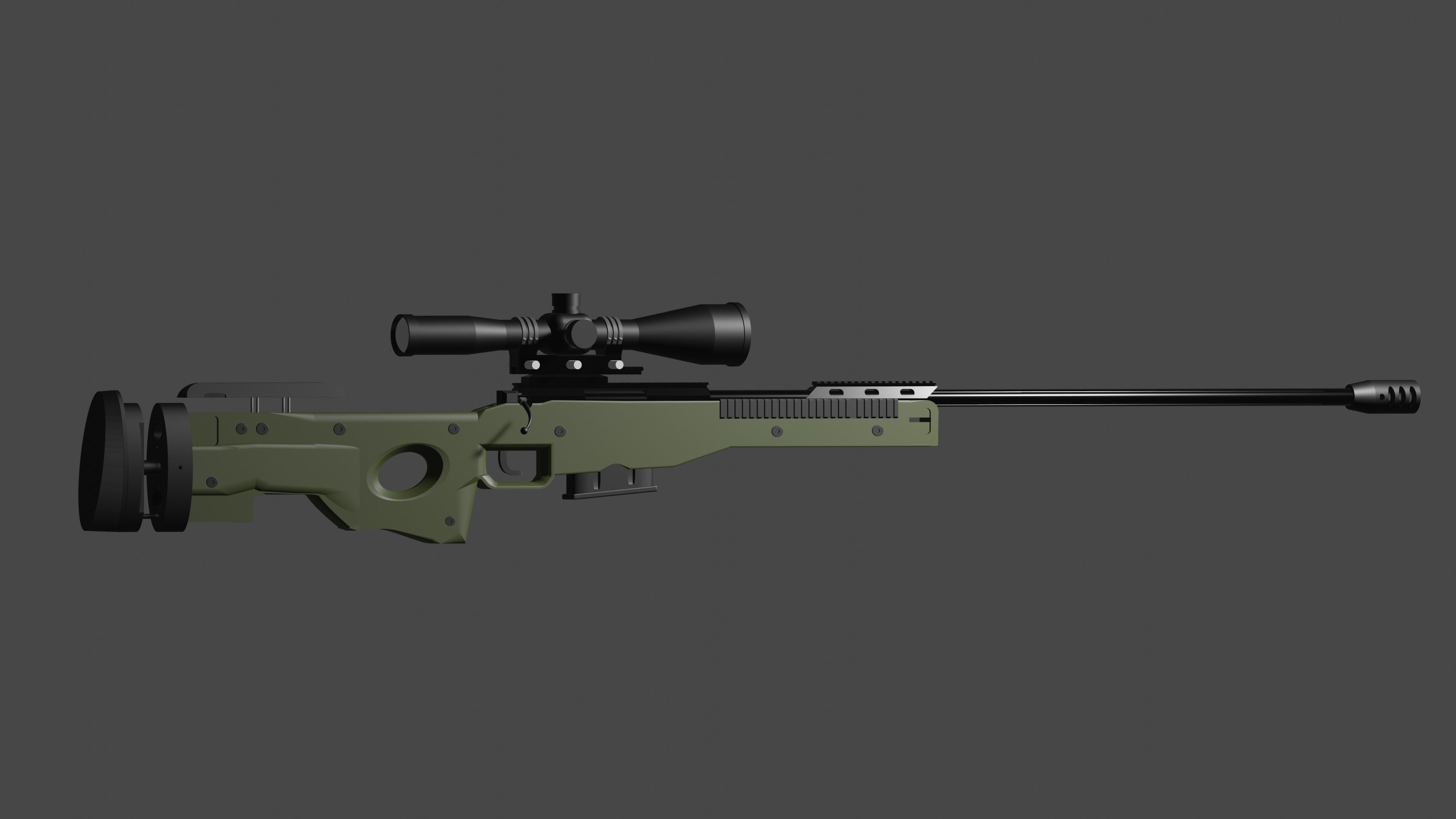 Accuracy International AWM 3d model 3D model_3