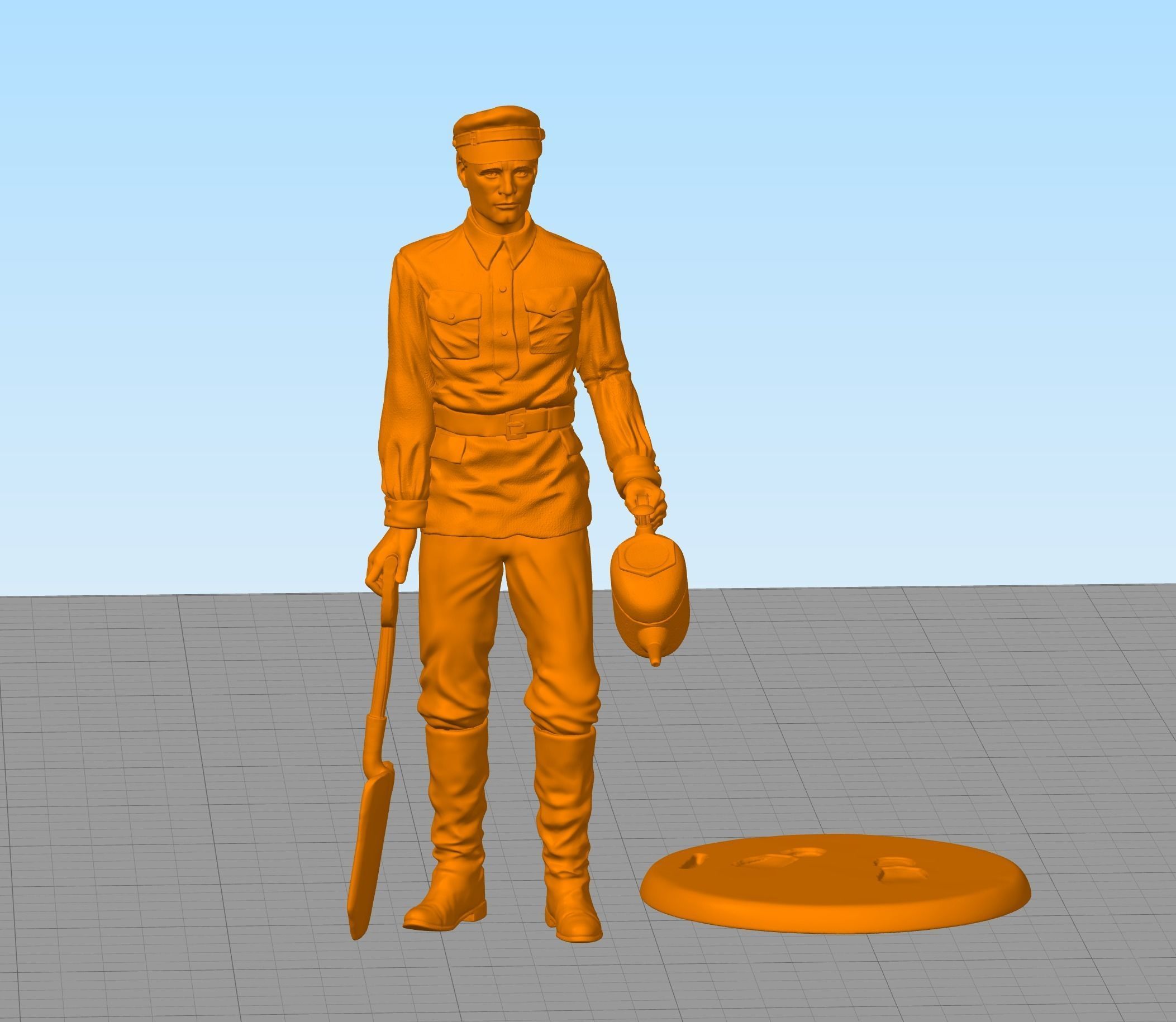 Russian writer poet Andrei Platonov 3D print model_1