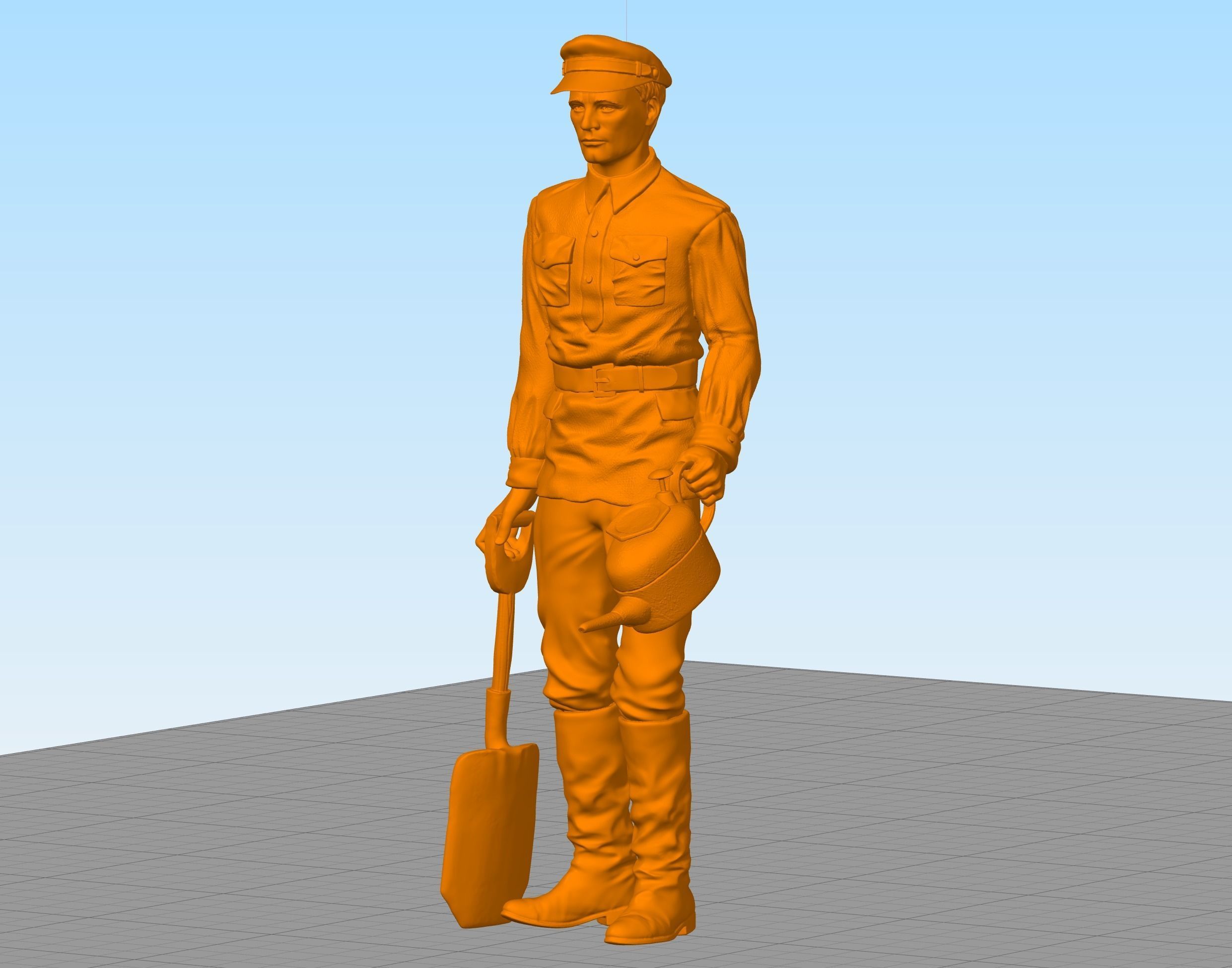 Russian writer poet Andrei Platonov 3D print model_2