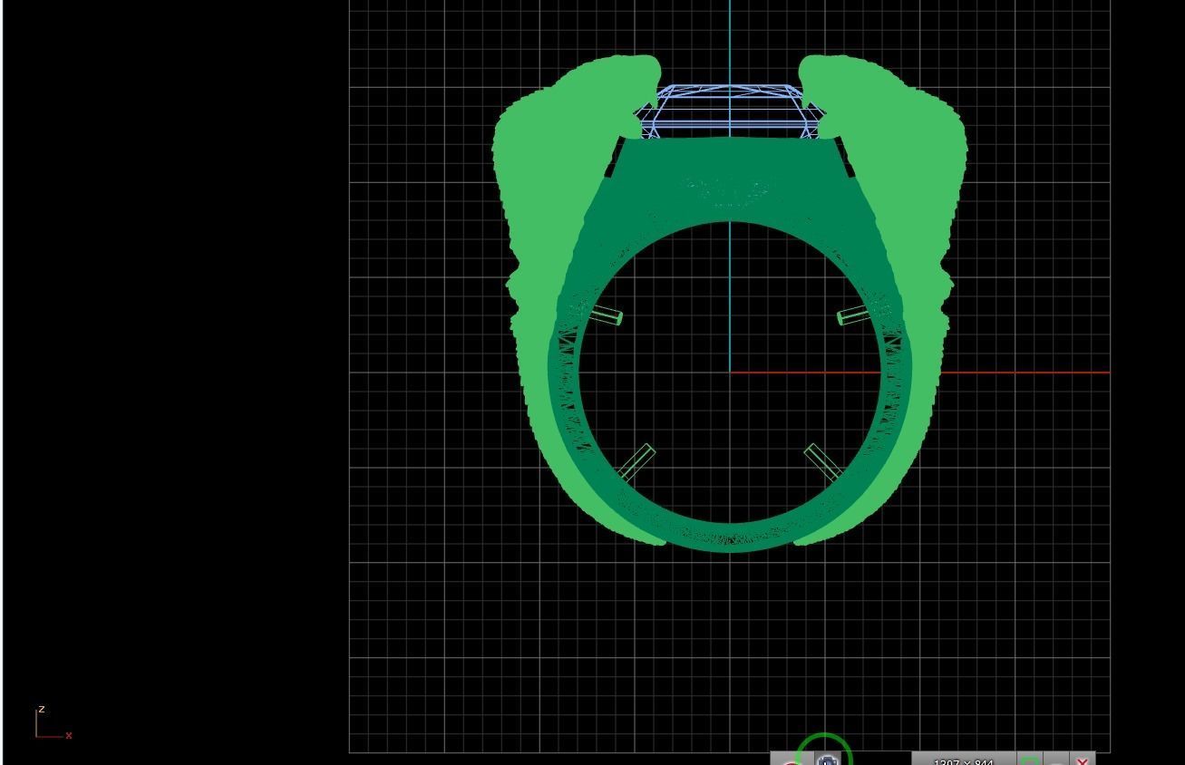 Snake Ring  3D print model_2