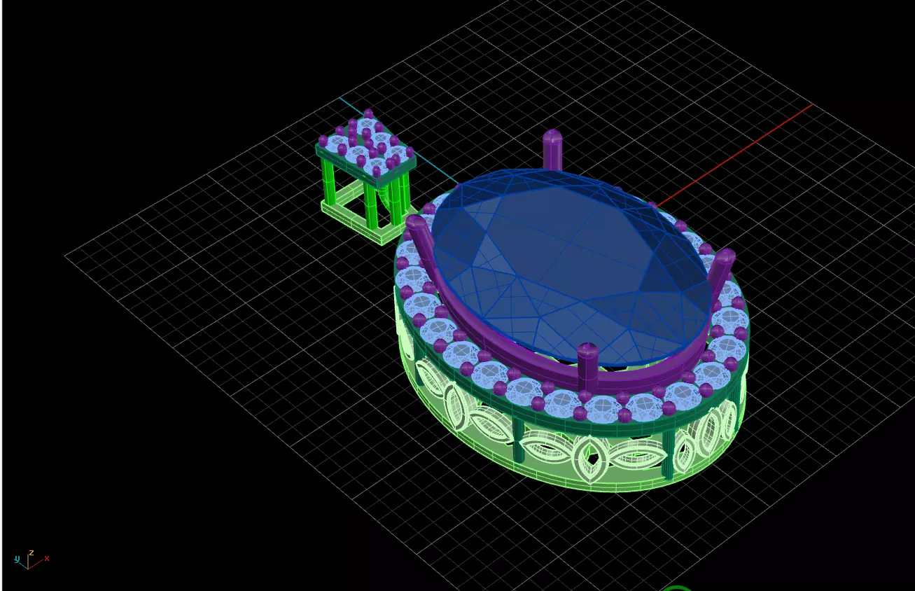 Diamond Pendant Necklace Free 3D print model