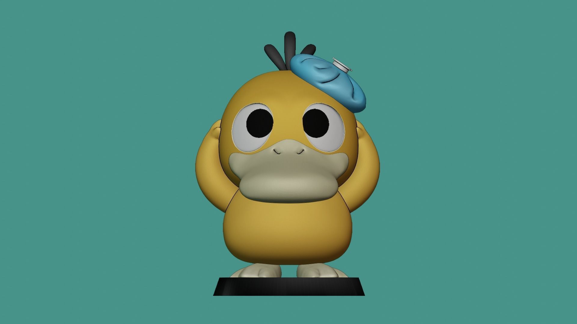 PSYDUCK POKEMON 3D print model_2