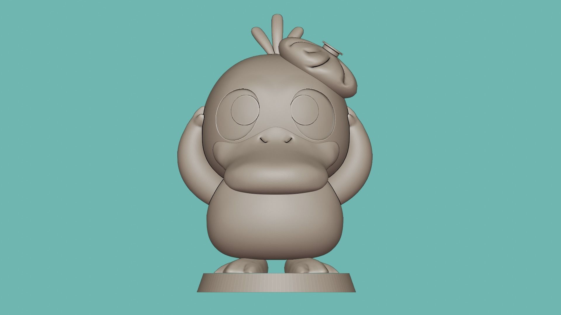 PSYDUCK POKEMON 3D print model_7
