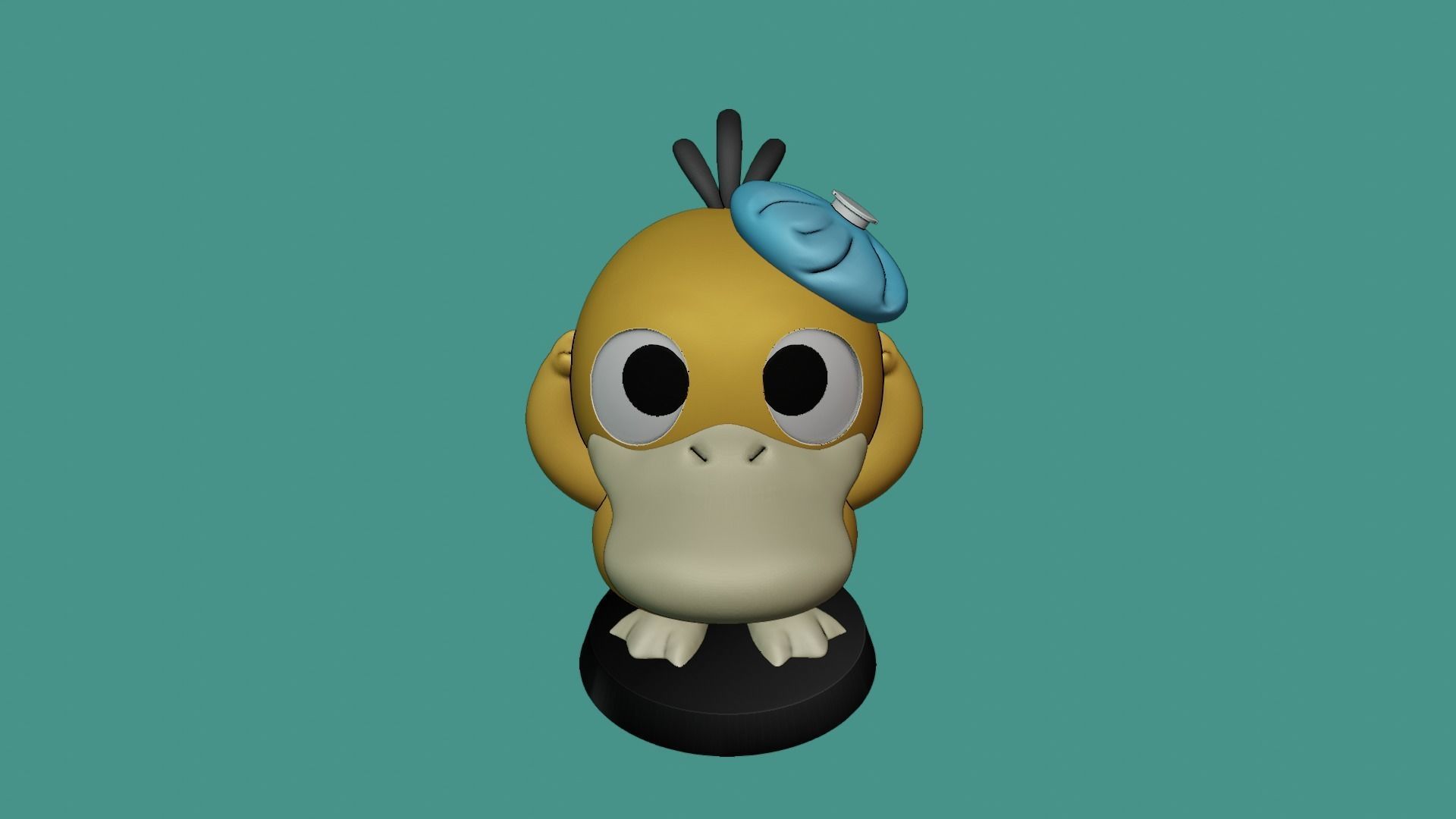 PSYDUCK POKEMON 3D print model_1