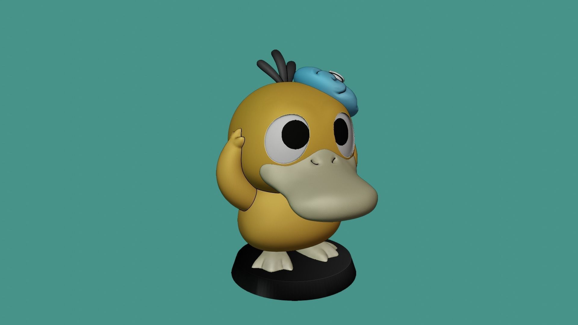 PSYDUCK POKEMON 3D print model_8