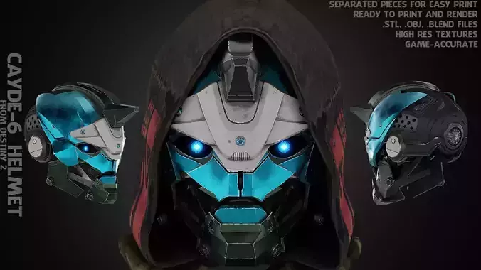 Cayde-6 Helmet for Cosplay 3D print model
