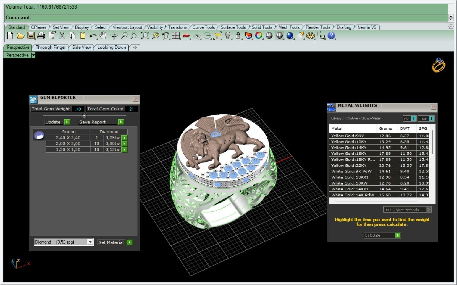 Signet ring 3D print model_12