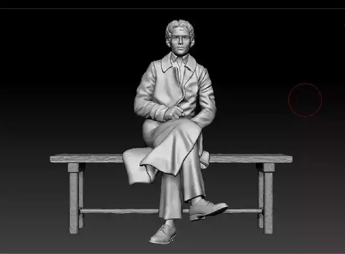 Russian writer poet Osip Mandelstam 3D print model