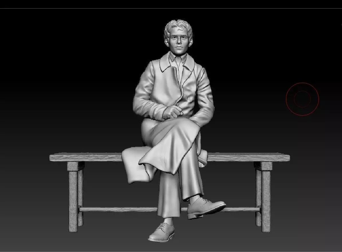 Russian writer poet Osip Mandelstam 3D print model