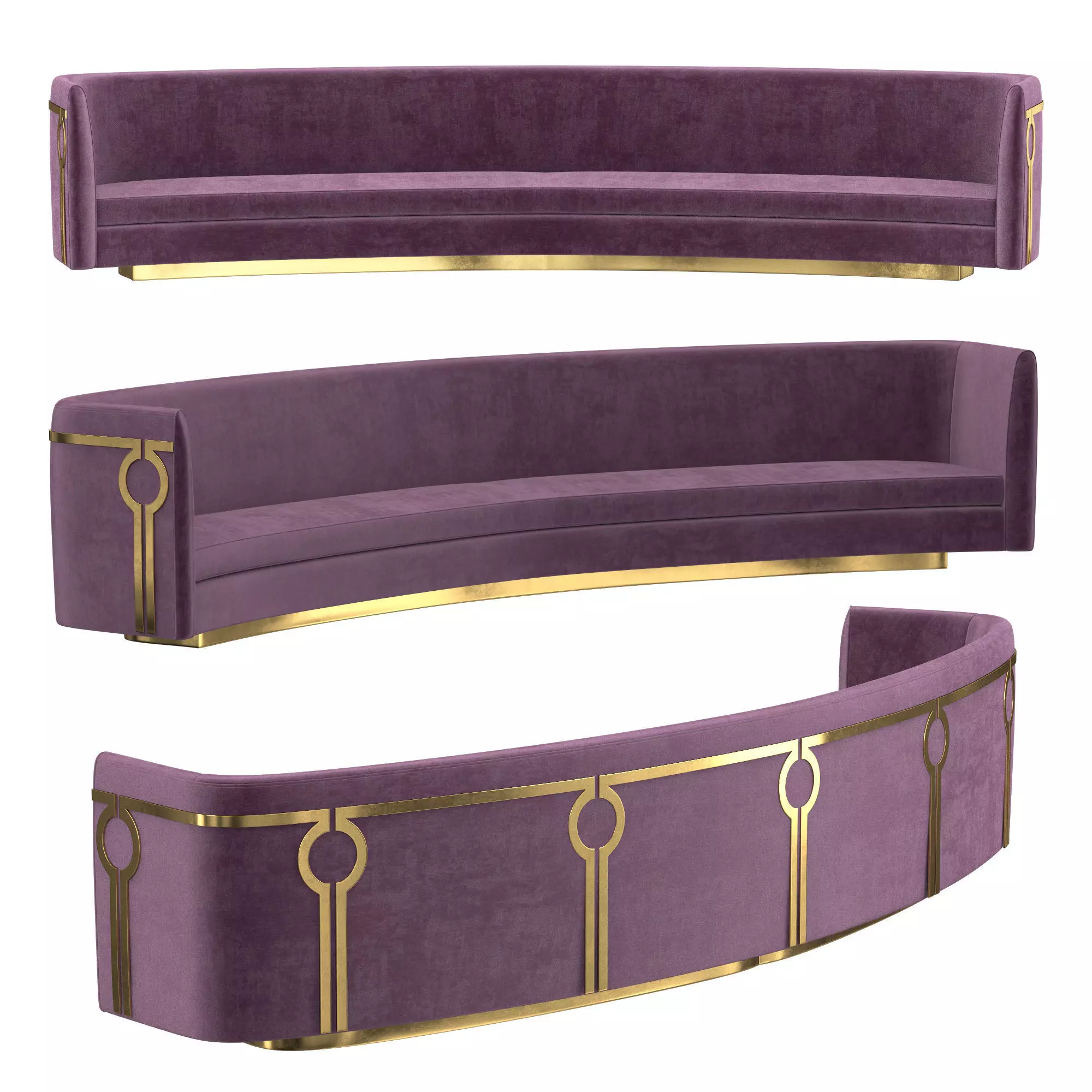 Lobby sofa 112 3D model_0