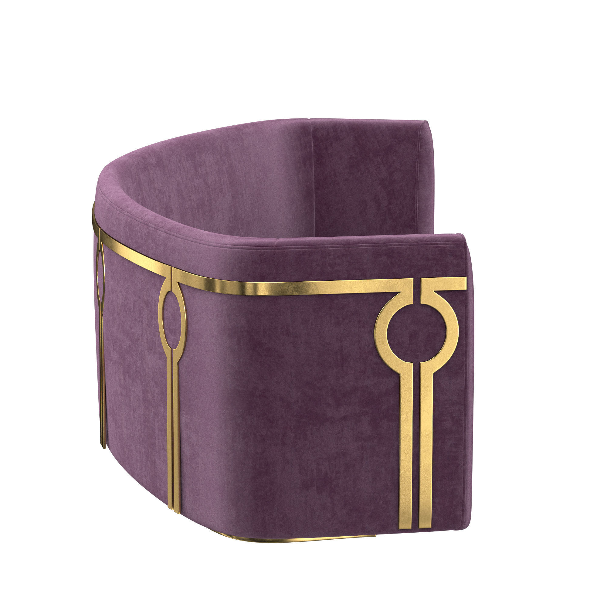 Lobby sofa 112 3D model_4