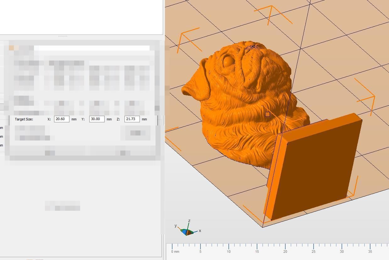 Pug  dog head 3D print model_27