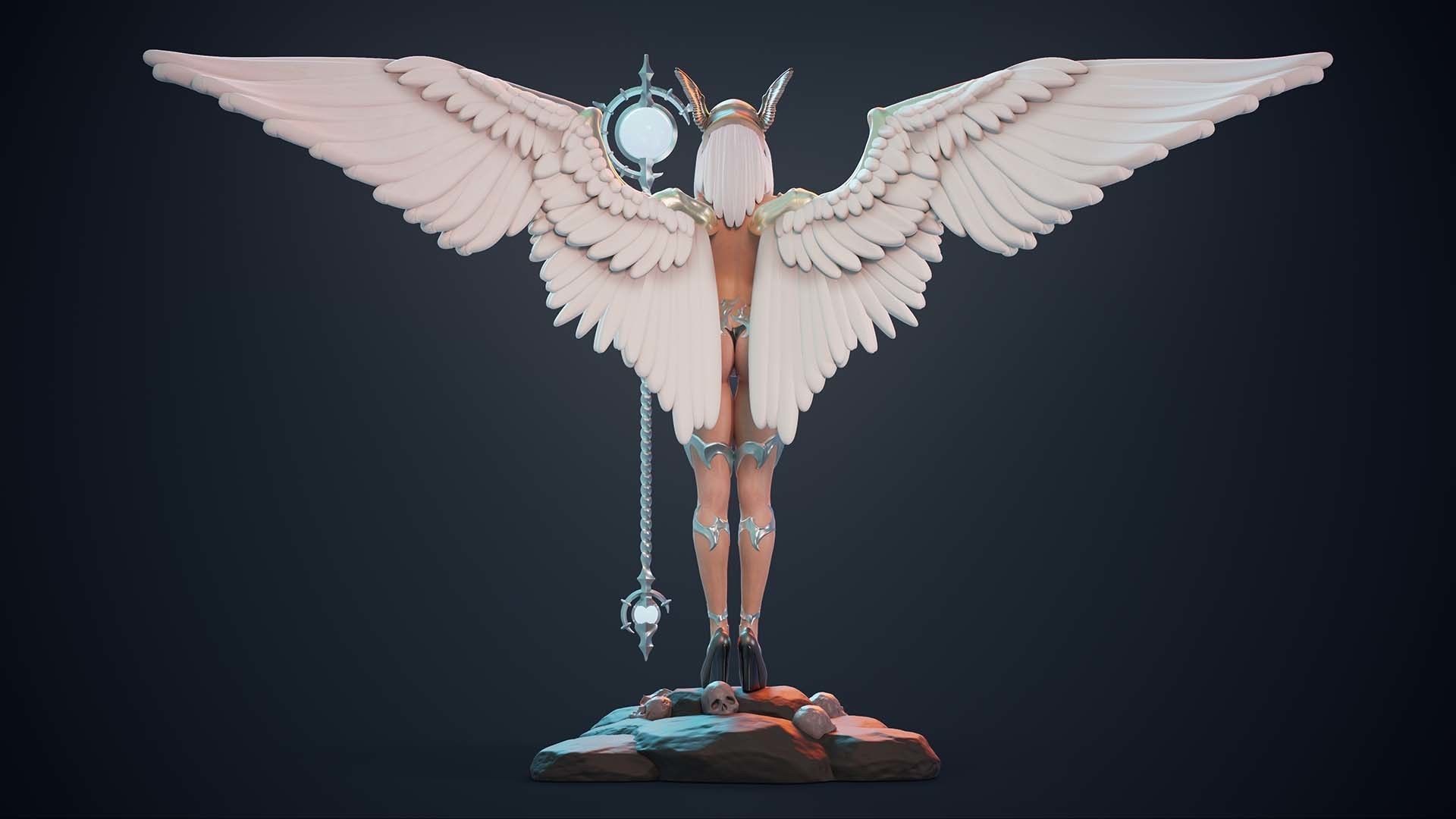 3D Print model - lady mage - Fully armored version 3D print model_14