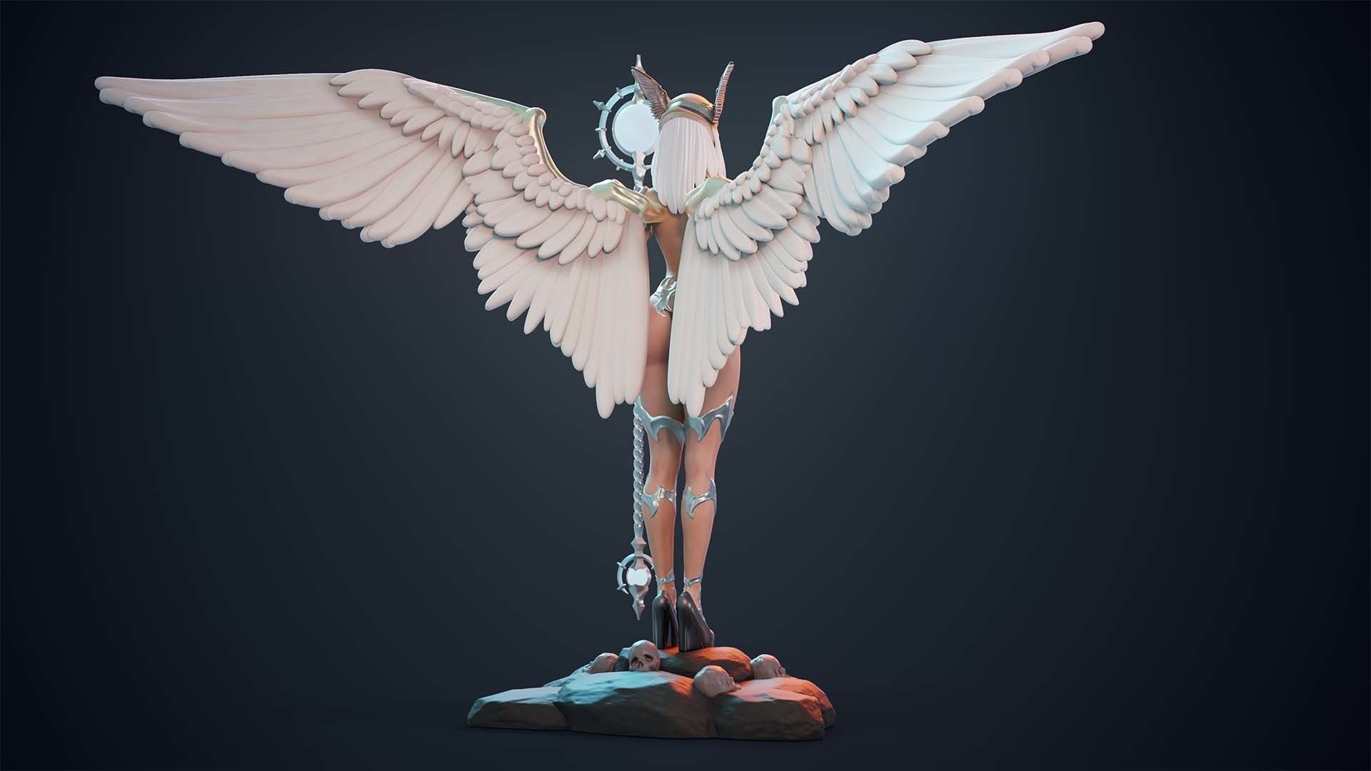 3D Print model - lady mage - Fully armored version 3D print model_13