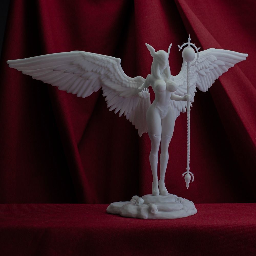 3D Print model - lady mage - Fully armored version 3D print model_1