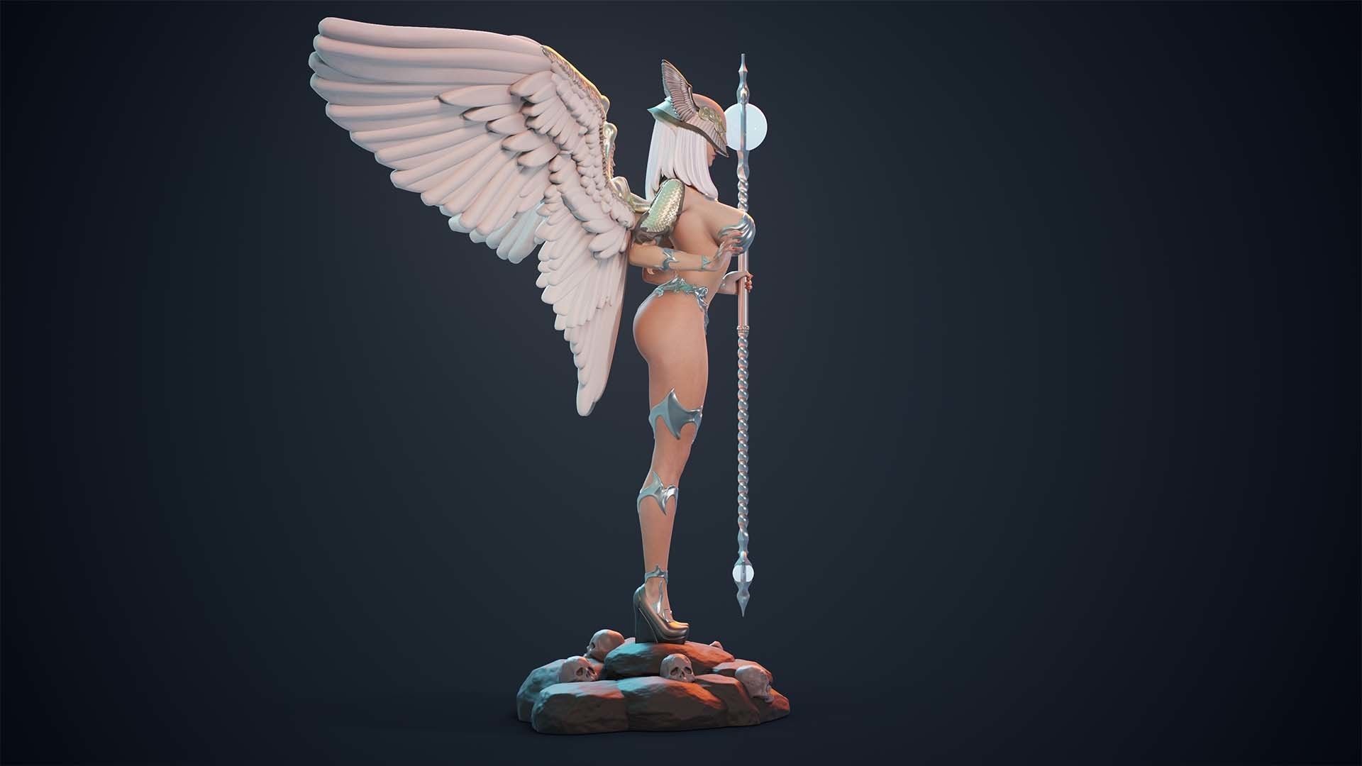 3D Print model - lady mage - Fully armored version 3D print model_12