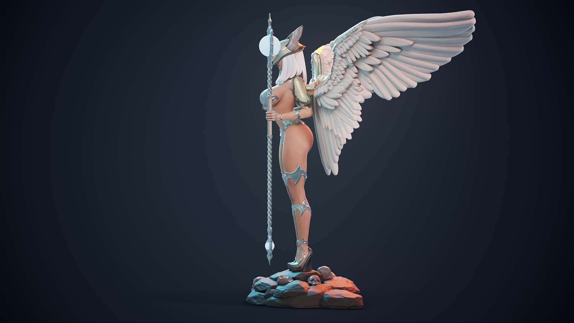 3D Print model - lady mage - Fully armored version 3D print model_15