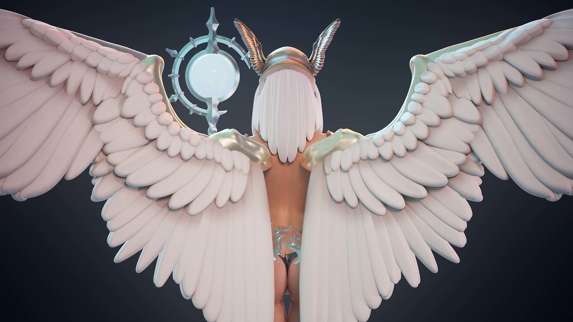 3D Print model - lady mage - Fully armored version 3D print model_20