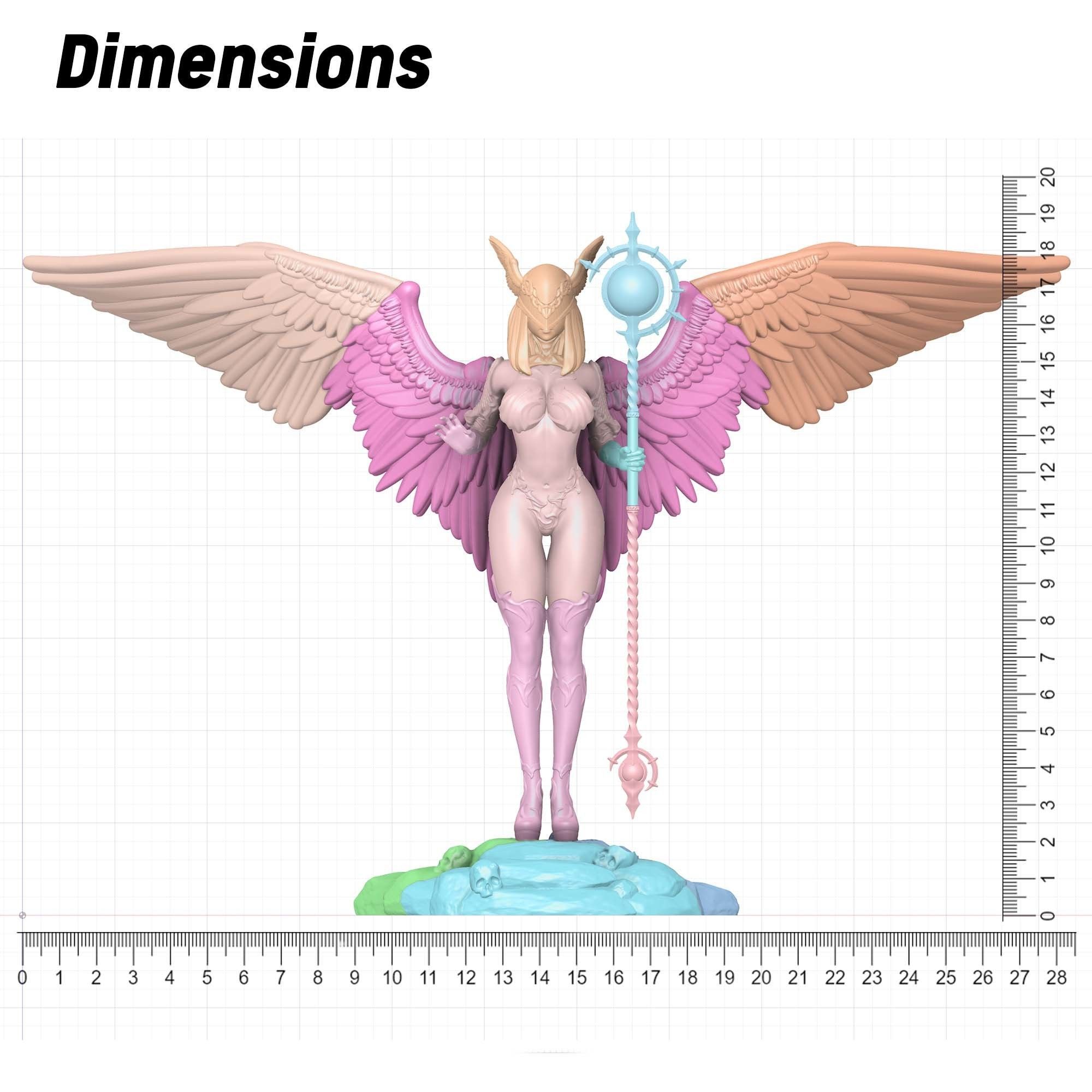 3D Print model - lady mage - Fully armored version 3D print model_22