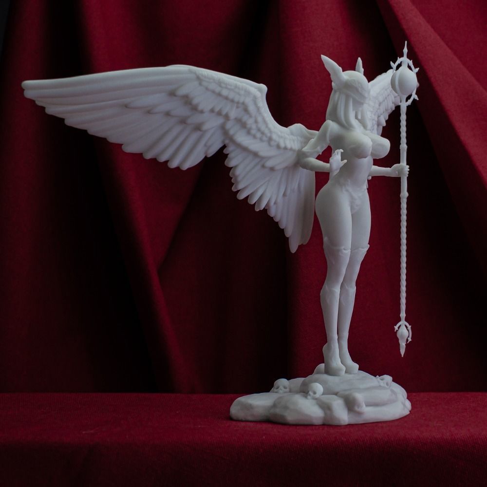 3D Print model - lady mage - Fully armored version 3D print model_2