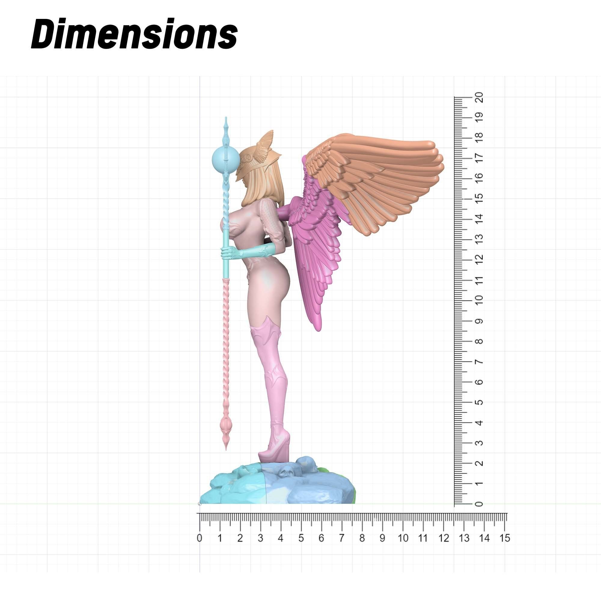 3D Print model - lady mage - Fully armored version 3D print model_23