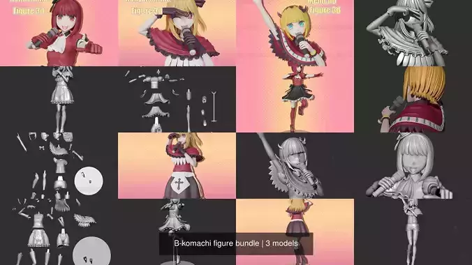 B-komachi figure bundle