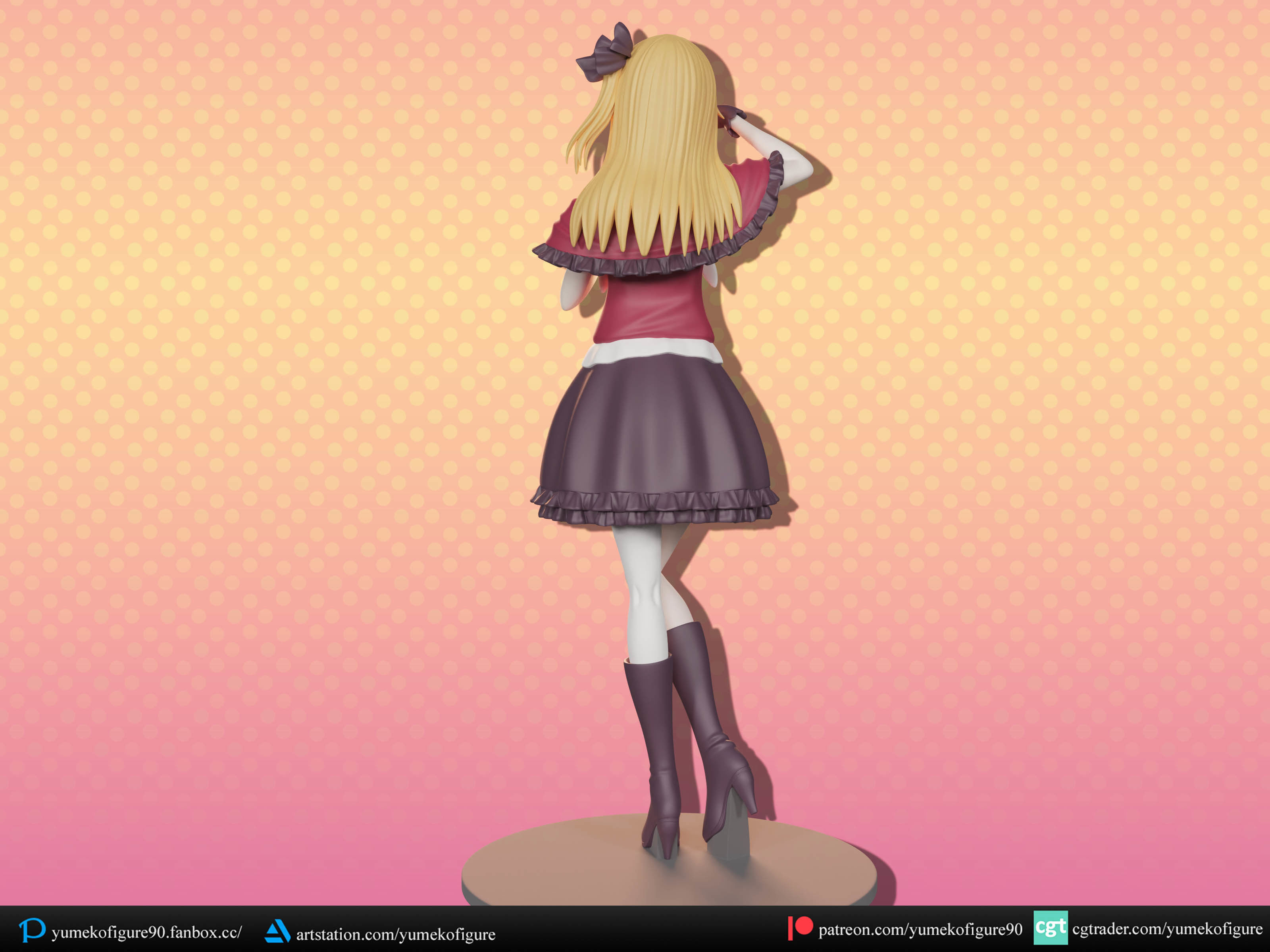 B-komachi figure bundle 3D Model Collection_14