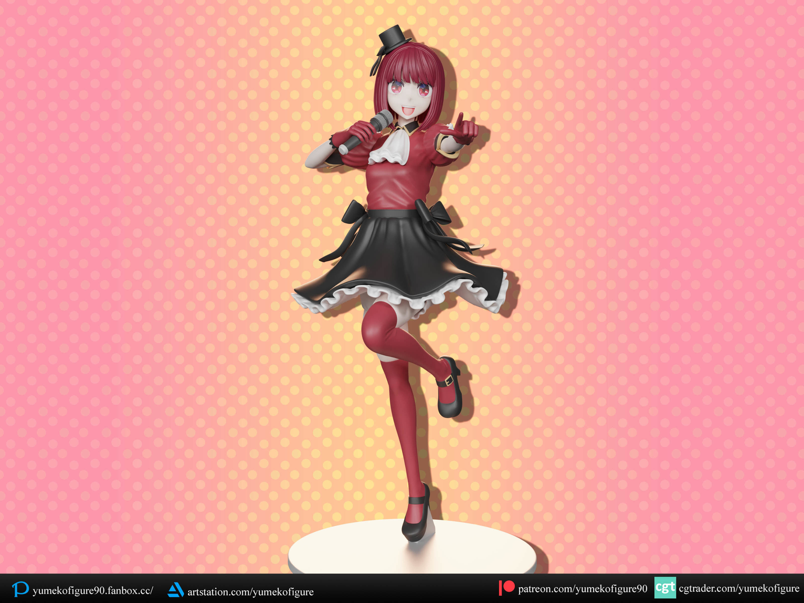 B-komachi figure bundle 3D Model Collection_17