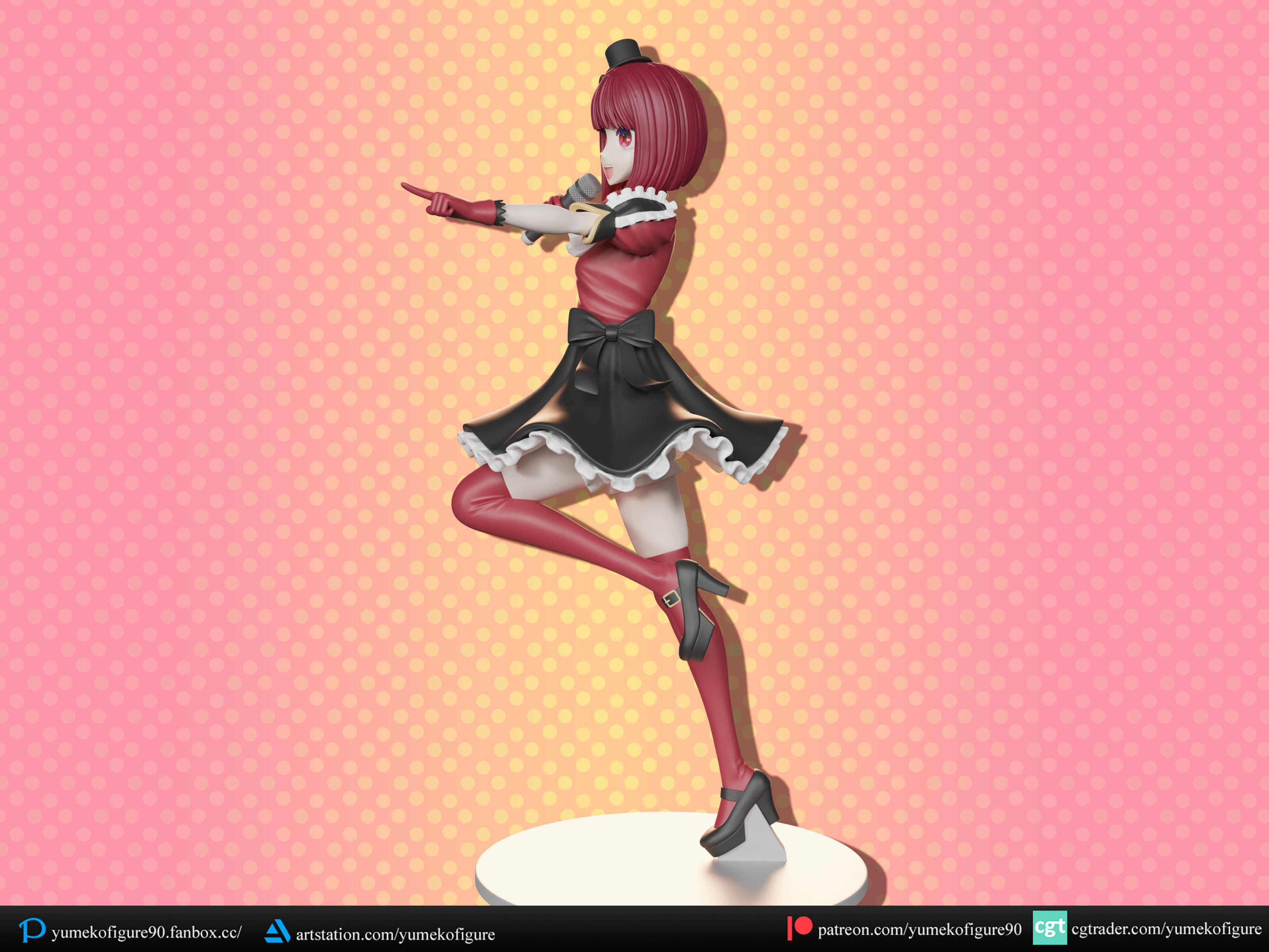 B-komachi figure bundle 3D Model Collection_18