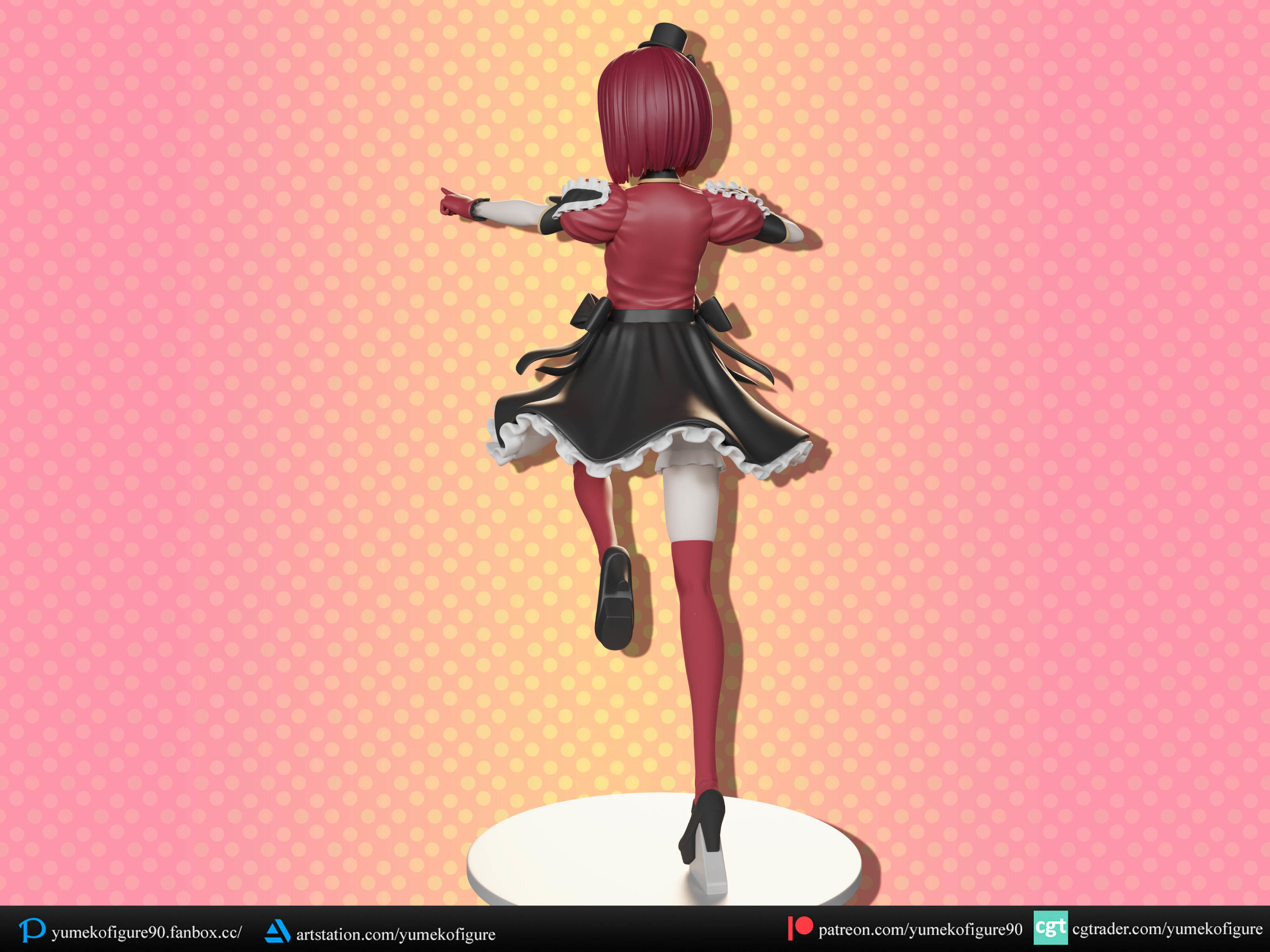 B-komachi figure bundle 3D Model Collection_20