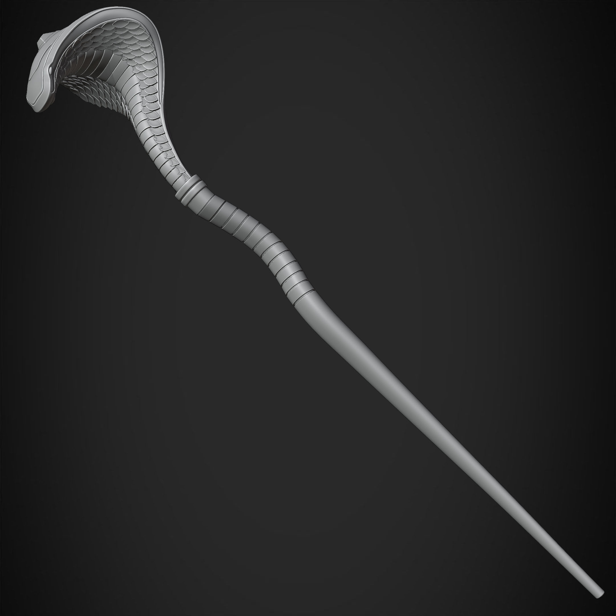 Aladdin Jafar Cobra Scepter for Cosplay 3D print model_20